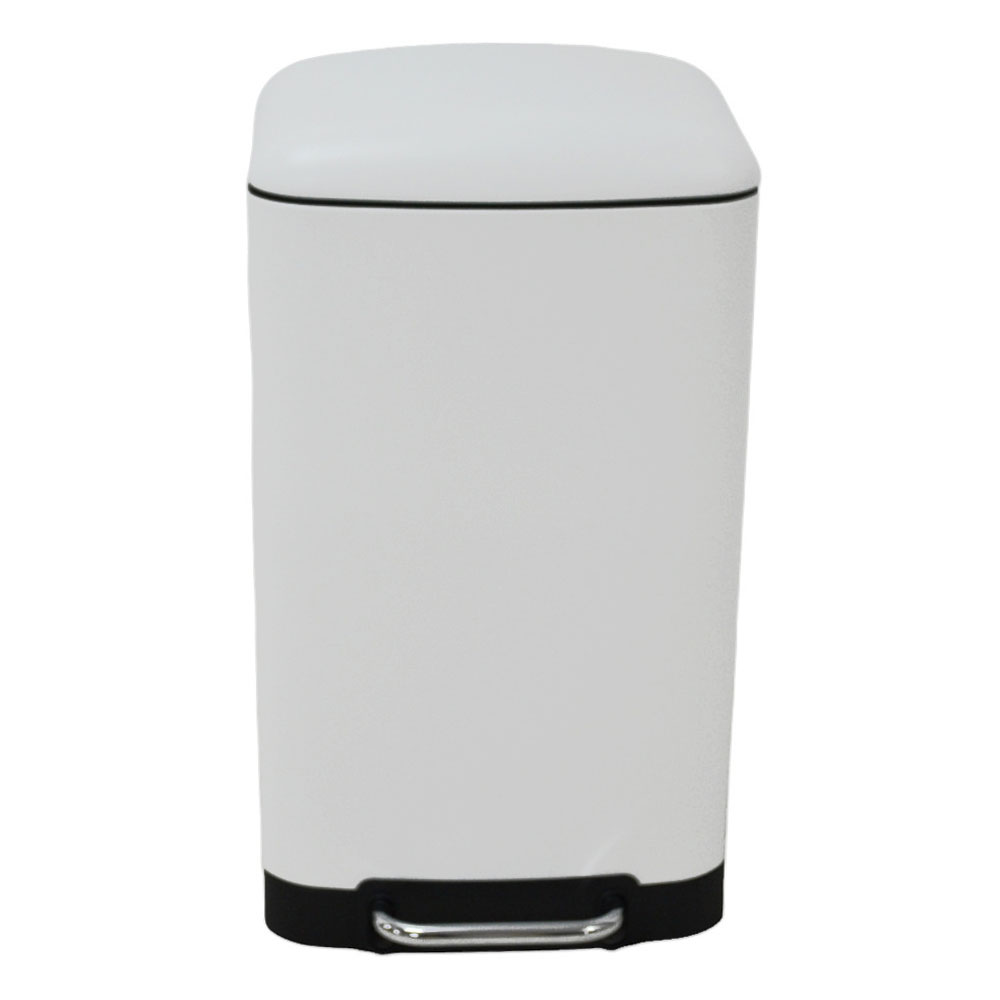 ΚΑΔΟΣ ΑΠΟΡΡΙΜΑΤΩΝ ΜΕΤΑΛΛΙΚΟΣ SOFT CLOSE SL1063 ΑΣΠΡΟΣ 30L 