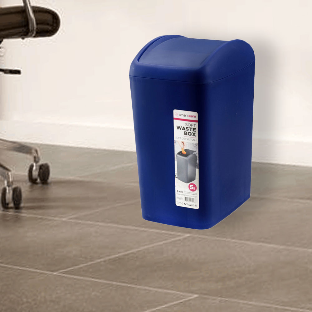Plastic Waste Bin SL7336 40LT Blue Plastic Waste Bin SL7336 40LT Blue
