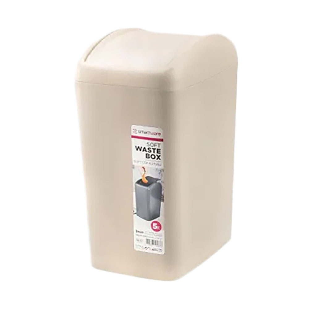 Plastic Waste Bin SL7336 5LT Ecru