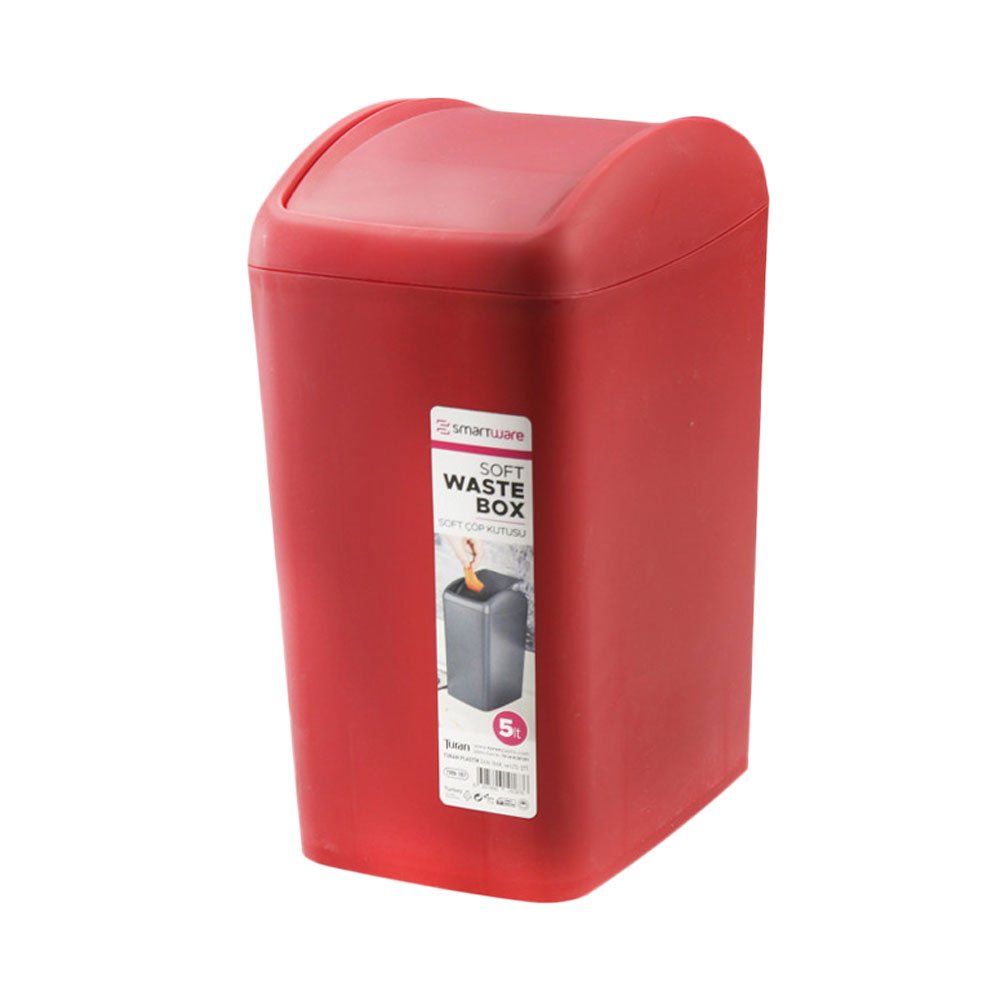 Plastic Waste Bin SL7336 5LT Red