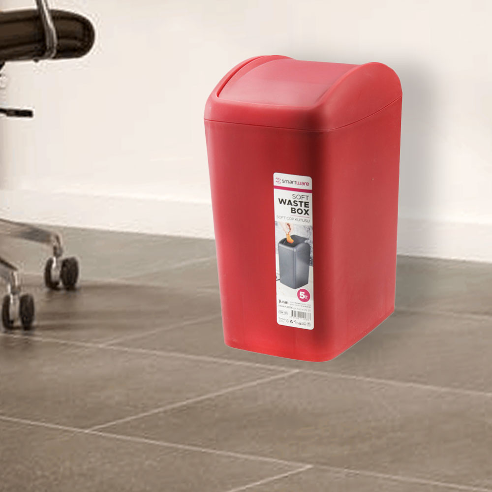 Plastic Waste Bin SL7336 40LT Red