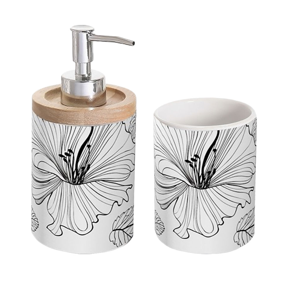 Bathroom Accessory Set 2pcs 8143-8144-8390