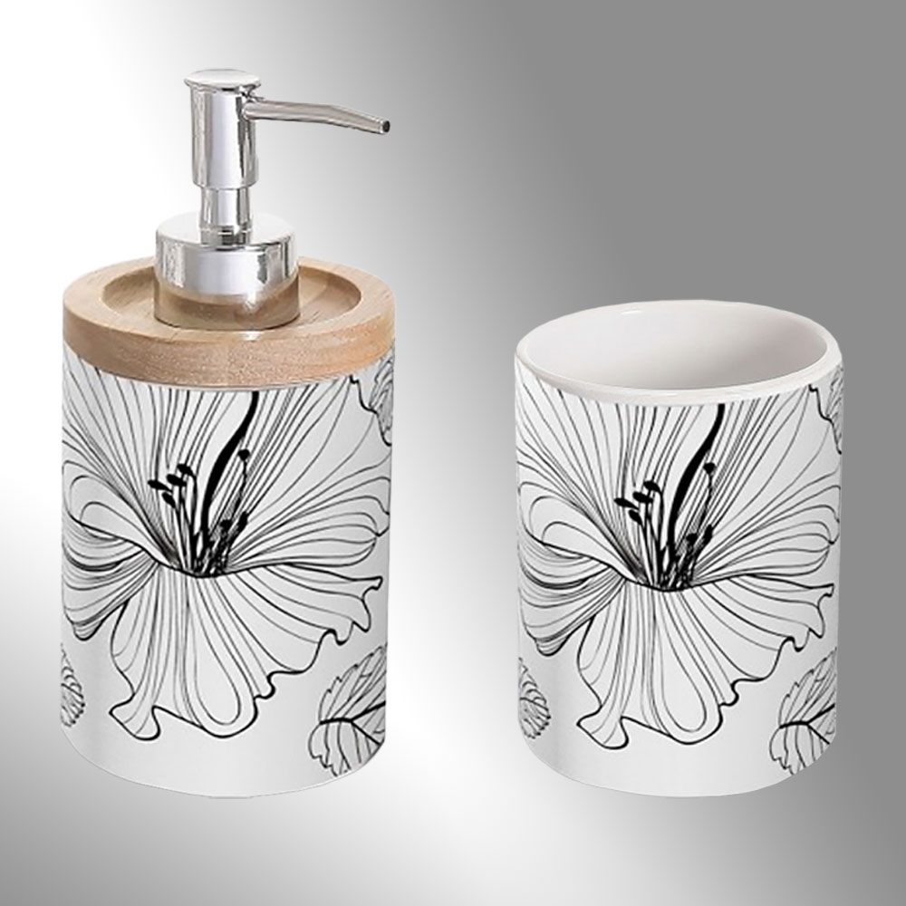 Bathroom Accessory Set 2pcs 8143-8144-8390