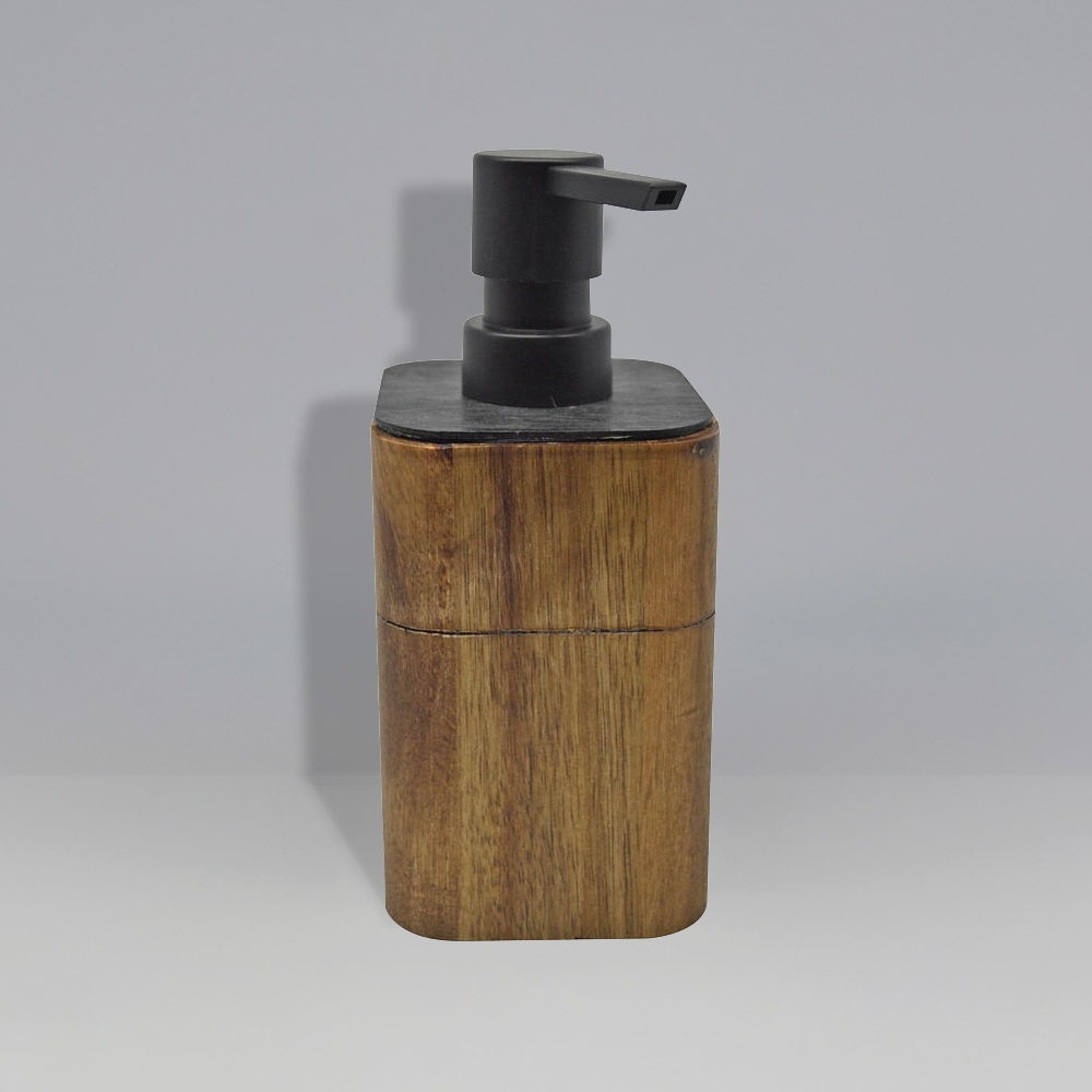 Dispenser with Bamboo SL144 Black 7,5x7,5x16cm