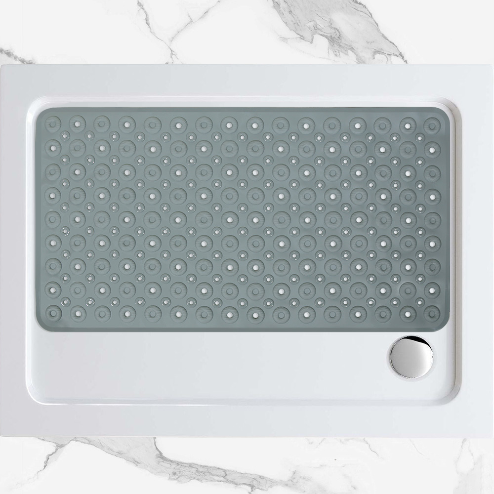 Non-slip Bathtub Mat Dent1 Grey 35x70cm