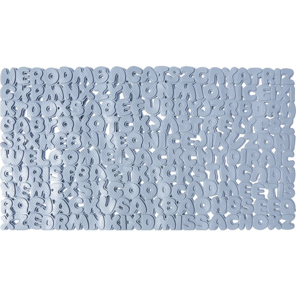 Non-slip Bathtub Mat Listy Grey 35x76cm