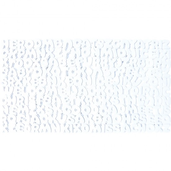 Non-slip Bathtub Mat Listy, 35x76cm. White.