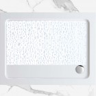 Non-slip Bathtub Mat Listy, 35x76cm. White.
