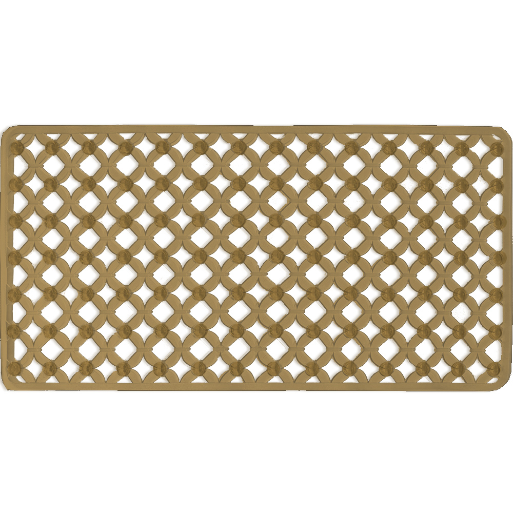 Non-slip Bathtub Mat SL8059 Brown Semi-transparent 36x72cm