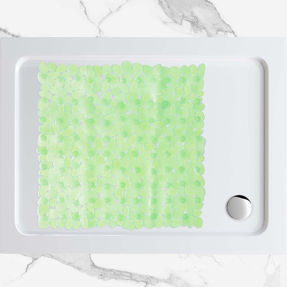 Non-slip Bathtub Mat SL8061 Transparent Green 54x54cm
