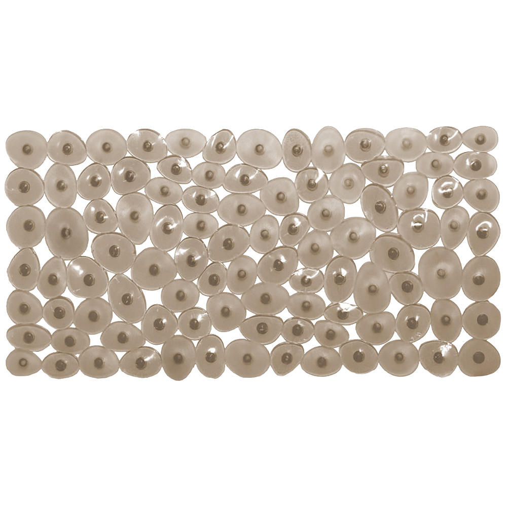 Semi-transparent Non-Slip Bath Mat WetPebbles Brown 40x70cm-1700123BROWN
