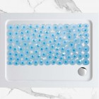 Semi-transparent Non-Slip Bath Mat WetPebbles Blue 40x70cm-1700123BLUE