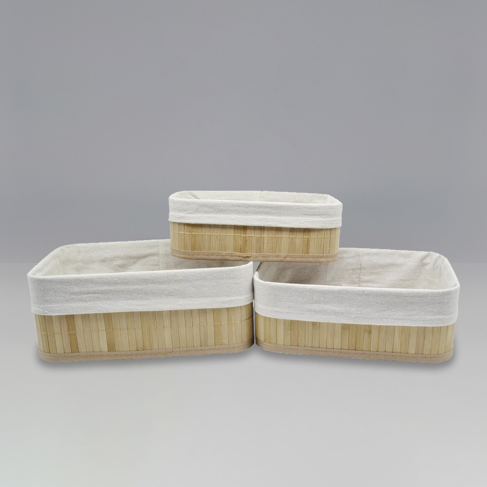 Set of bamboo baskets SL7058. 3pcs