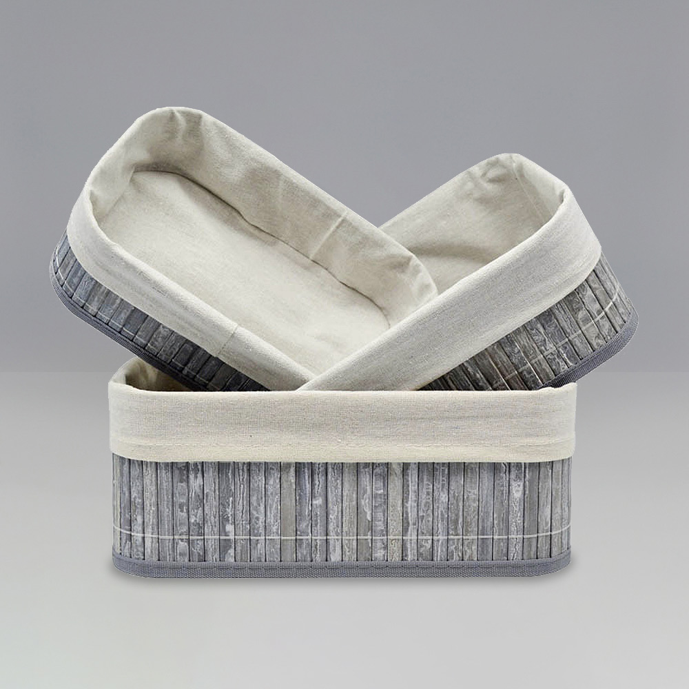 Set of bamboo baskets SL7060. 3pcs