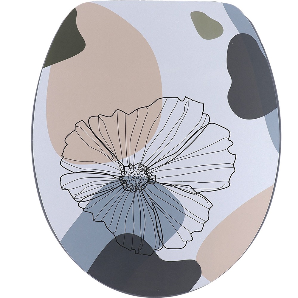 Toilet Lid Lilium MDF 36x43cm