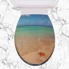 Toilet Lid Starfish Sand 36x43cm