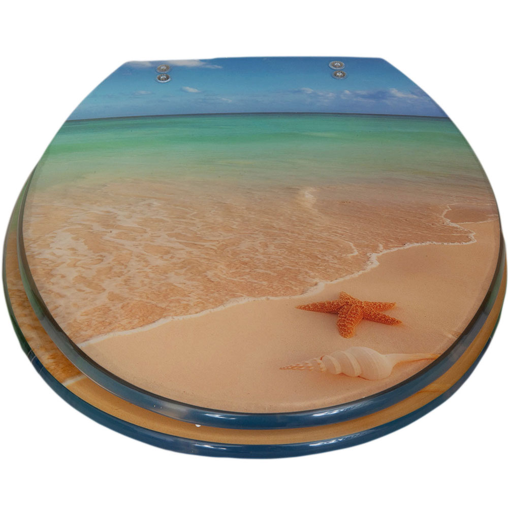 Toilet Lid Starfish Sand 36x43cm