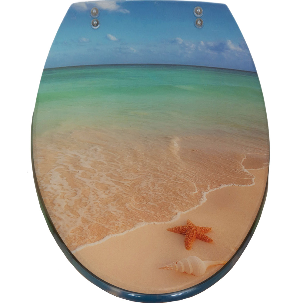 Toilet Lid Starfish Sand 36x43cm