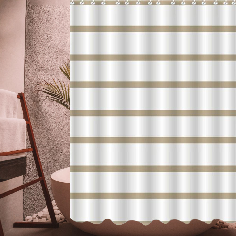 Shower Curtain GoldenStripes 180(L)X180(H)