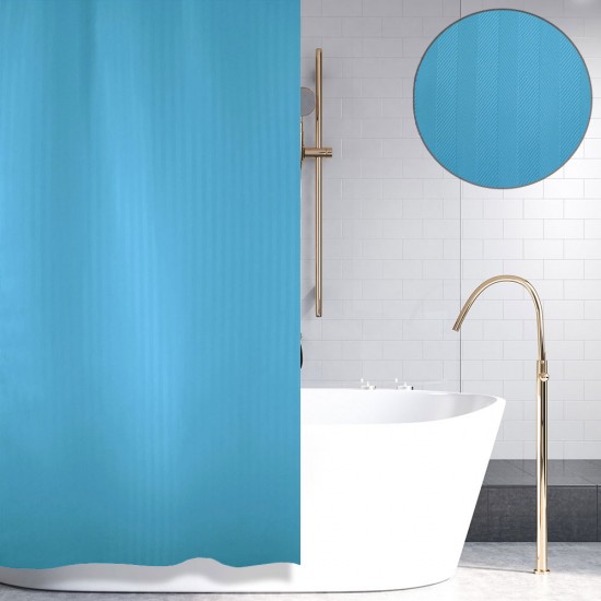 ΚΟΥΡΤΙΝΑ ΜΠΑΝΙΟΥ LUXOR ΜΠΛΕ 180(Μ)X180(Υ)