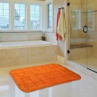 Bath Mat Rasta Karo Orange 60x90cm
