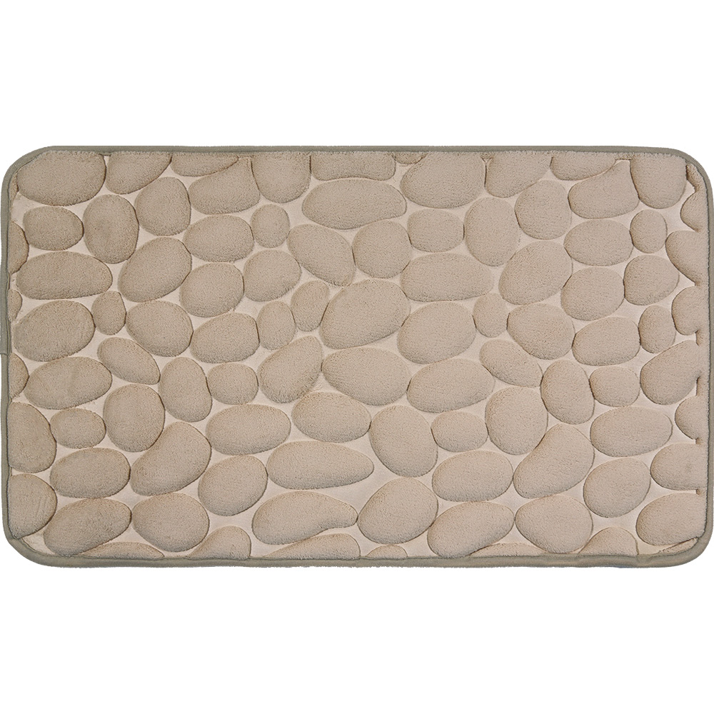 Bath Mat Memory Foam Beige 45x75cm