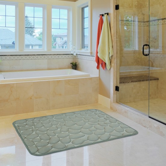 ΠΑΤΑΚΙ ΜΠΑΝΙΟΥ MEMORY FOAM ΓΚΡΙ 45X75