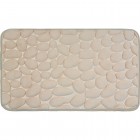 Bath Mat Memory Foam Beige 50x80cm