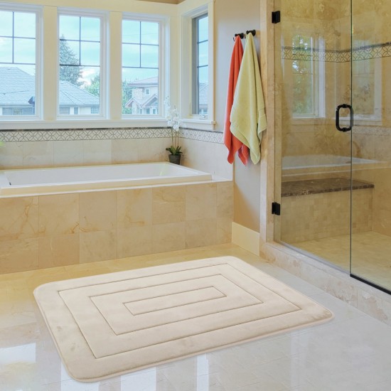 Bath Mat Memory Foam Dark Grey SL315  45x75cm