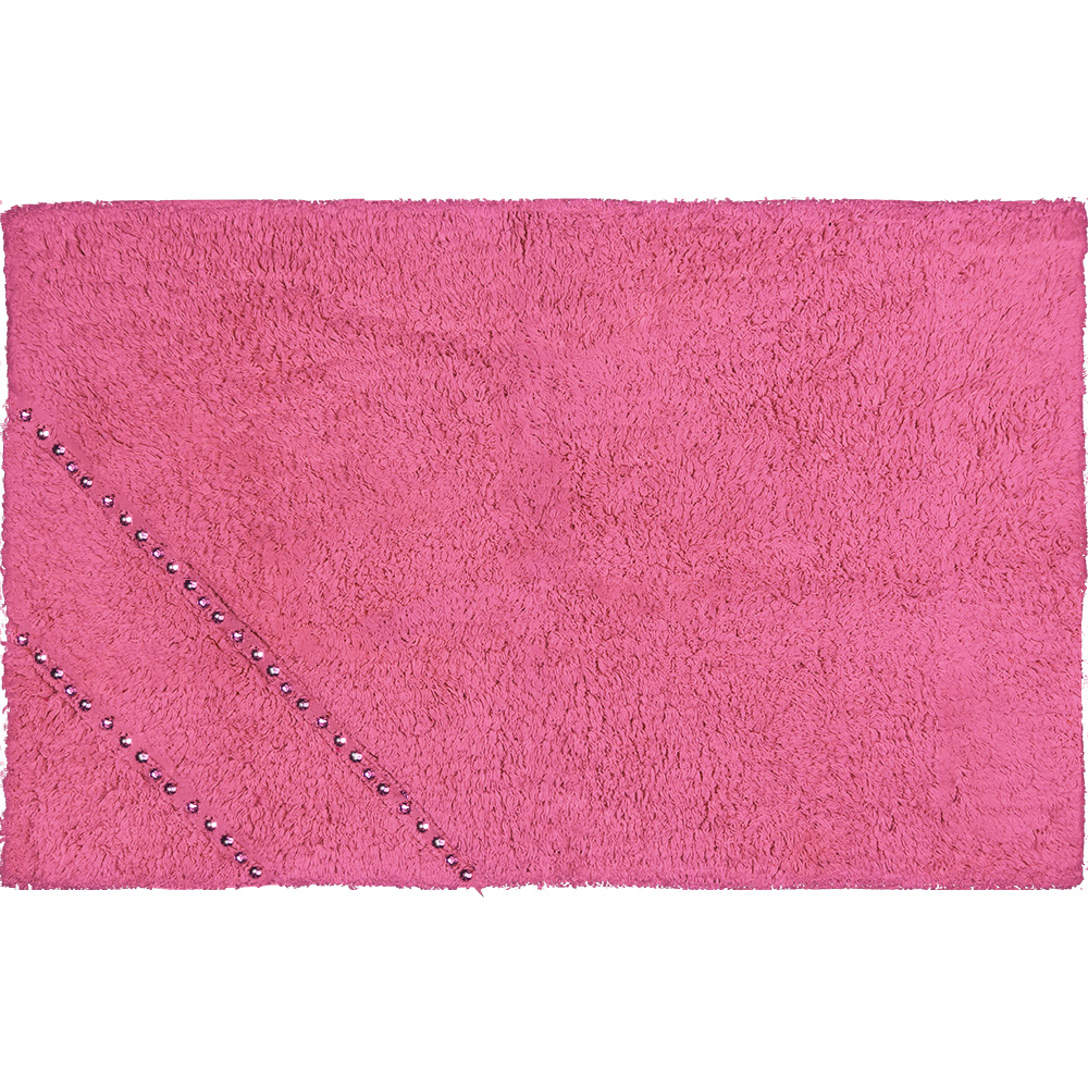Bath Mat Diamond Fuchsia 50x80cm