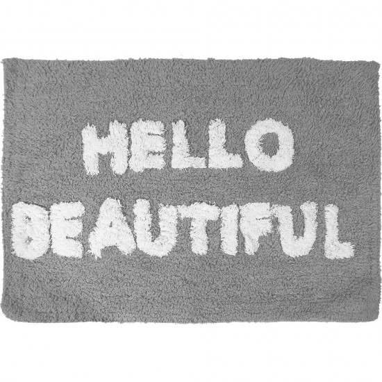 Bath Mat Fine 50x70cm Grey