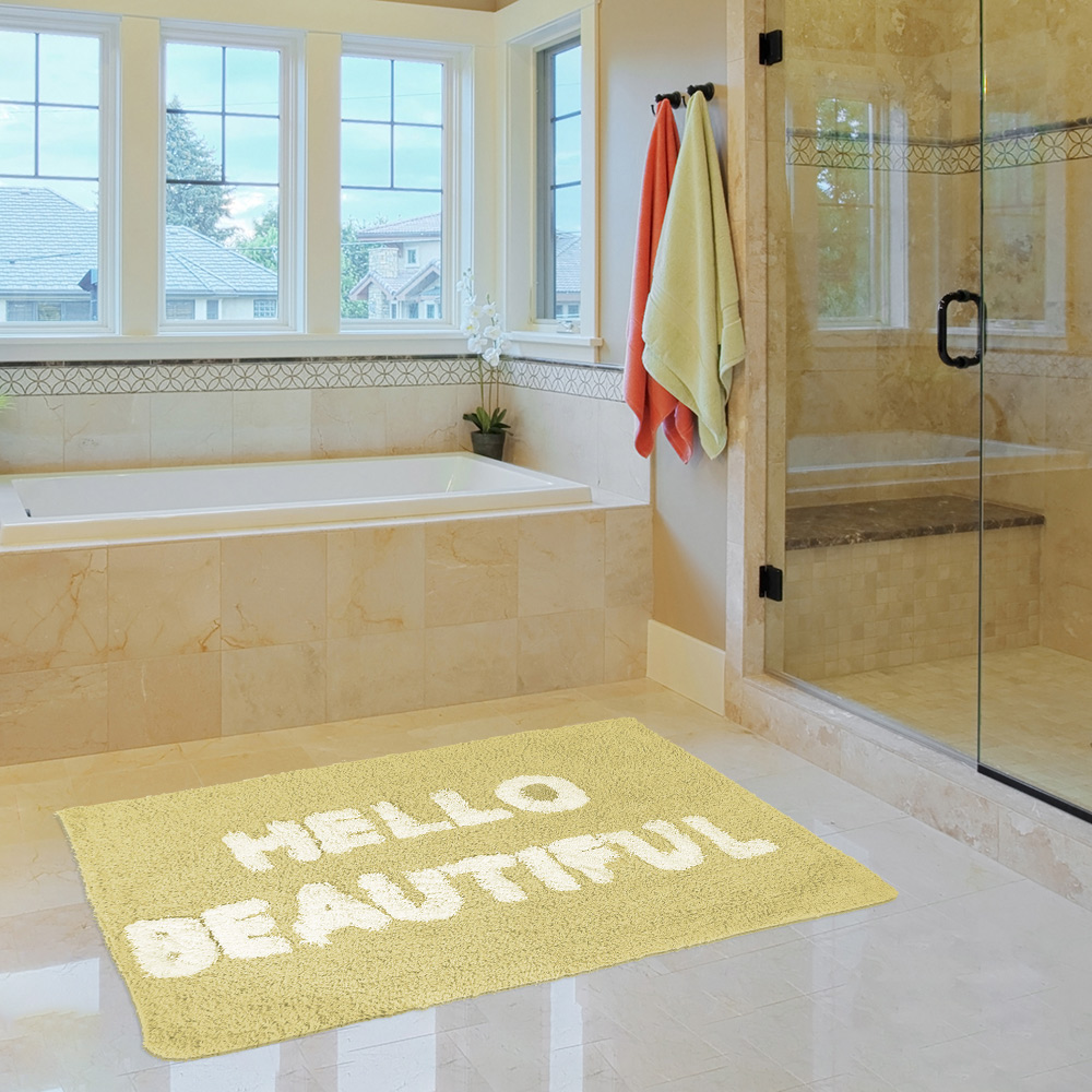 Bath Mat Fine Yellow 50x70cm