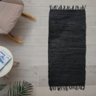 ΔΕΡΜAΤΙΝΟ ΧΑΛAΚΙ LEAΤΗΕR FLΑΤ BLACK 60Χ90 ΔΕΡΜAΤΙΝΟ ΧΑΛAΚΙ LEAΤΗΕR FLΑΤ BLACK 60Χ90