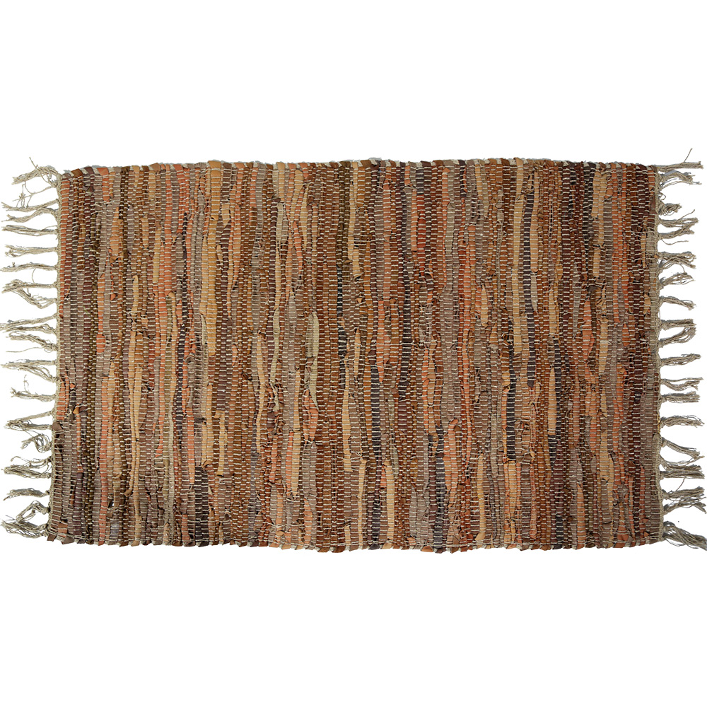 ΔΕΡΜAΤΙΝΟ ΧΑΛAΚΙ LEAΤΗΕR FLΑΤ BROWN BEIGE 60Χ90 ΔΕΡΜAΤΙΝΟ ΧΑΛAΚΙ LEAΤΗΕR FLΑΤ BROWN BEIGE 60Χ90
