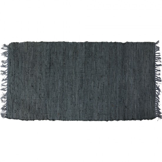 ΔΕΡΜAΤΙΝΟ ΧΑΛAΚΙ  LEAΤΗΕR FLΑΤ GREY 60Χ90