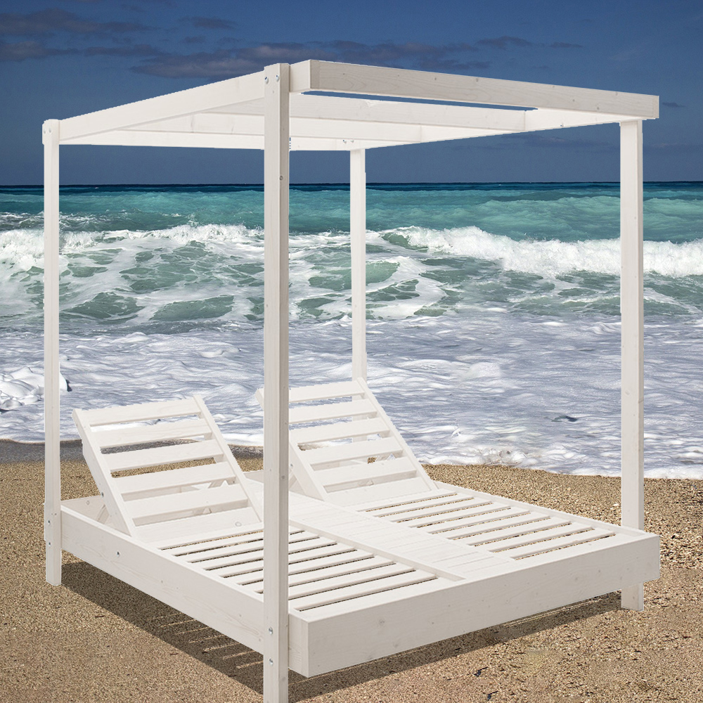 Firdual Wooden Beach Chair 2 levels