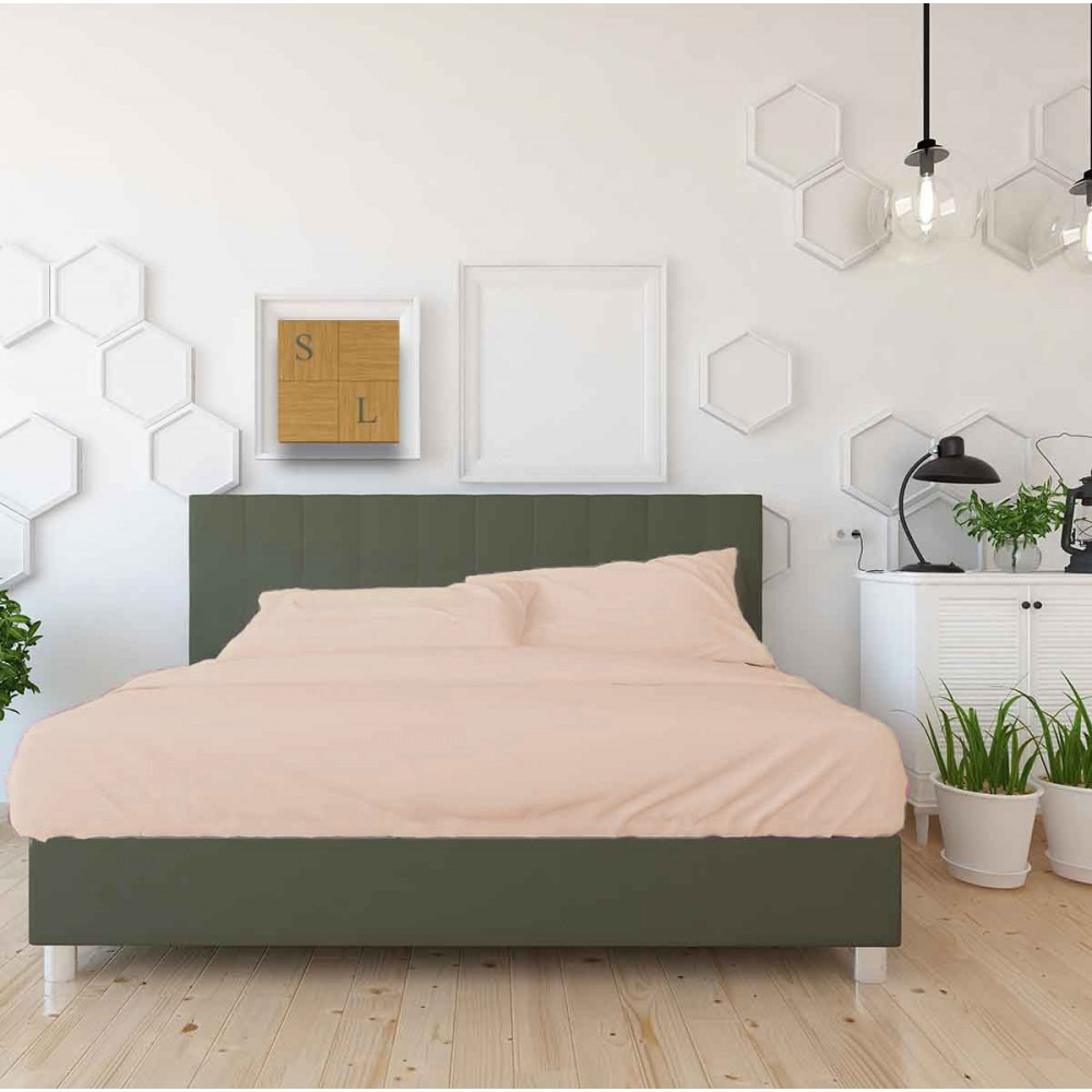 Sheet Ermis Sand 160x200cm+35 with Rubber Band-7099SAND