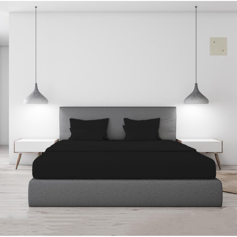 Sheet Ermis Black 240x260cm-7097BLACK