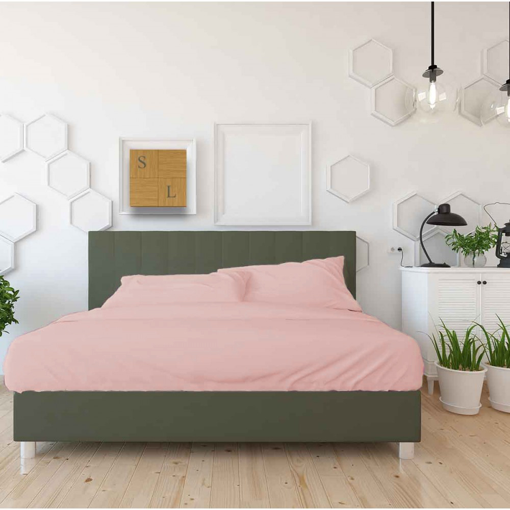 Sheet Ermis Rose 240x260cm-7097ROSE