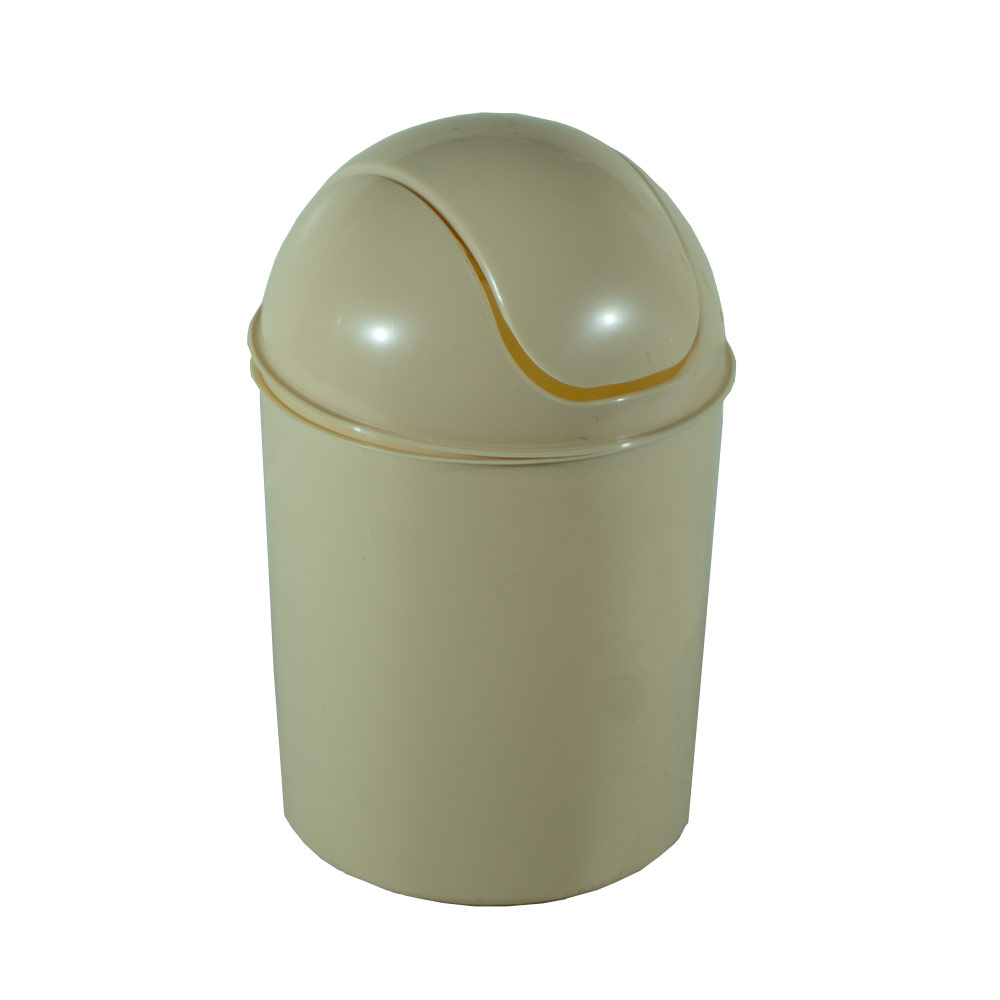 Plastic Waste Bin Beige 7LT SL1716 