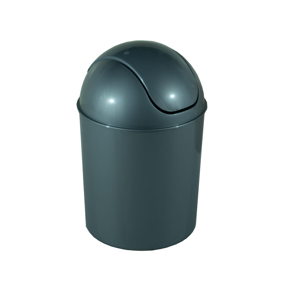 Plastic Waste Bin Grey 7LT SL2231