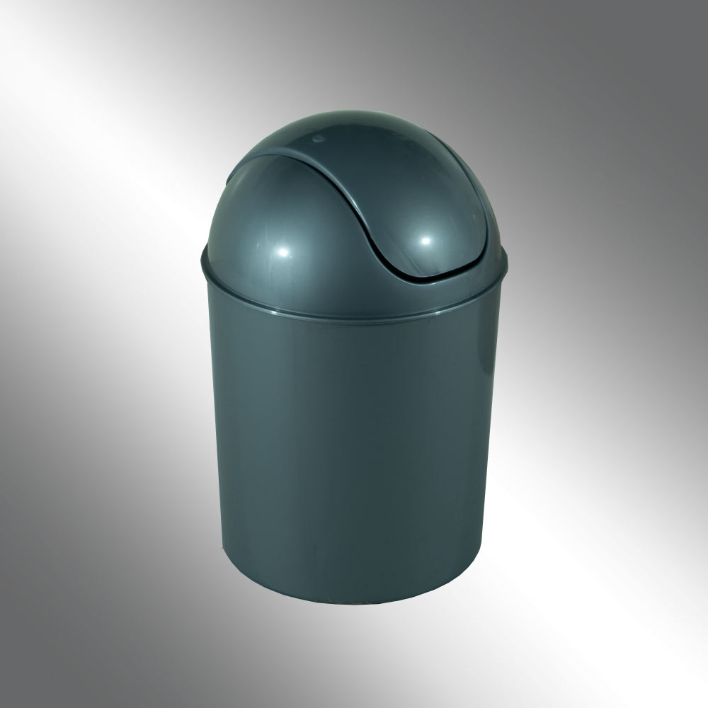Plastic Waste Bin Grey 7LT SL2231