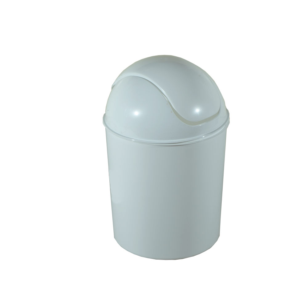 Plastic Waste Bin White 7LT SL2231
