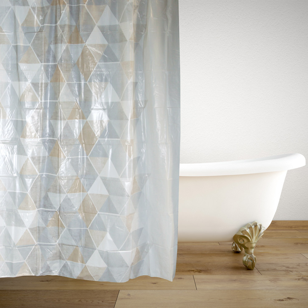 ΚΟΥΡΤΙΝΑ ΜΠΑΝΙΟΥ ΠΛΑΣΤΙΚΗ PVC FORMA 180(Μ)X180(Υ)-8833