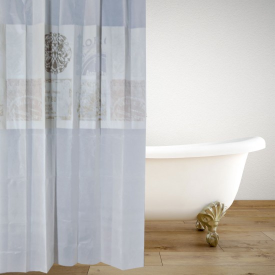 ΚΟΥΡΤΙΝΑ ΜΠΑΝΙΟΥ ΠΛΑΣΤΙΚΗ PEVA LORRI 180(Μ)X180(Υ)