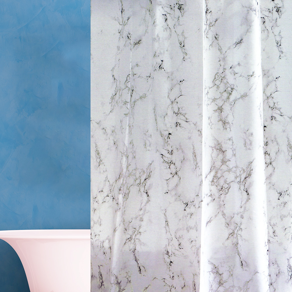 ΚΟΥΡΤΙΝΑ ΜΠΑΝΙΟΥ PEVA WHITEMARBLE 180(Μ)X180(Υ)-9184 ΚΟΥΡΤΙΝΑ ΜΠΑΝΙΟΥ PEVA WHITEMARBLE 180(Μ)X180(Υ)-9184