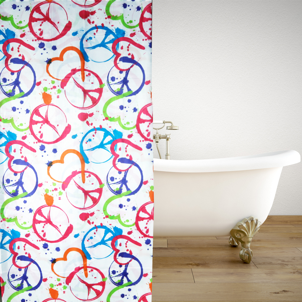 Shower Curtain PeaceSplash 180(L)x200(H)