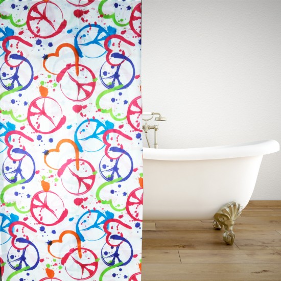Shower Curtain PeaceSplash 180(L)x200(H)