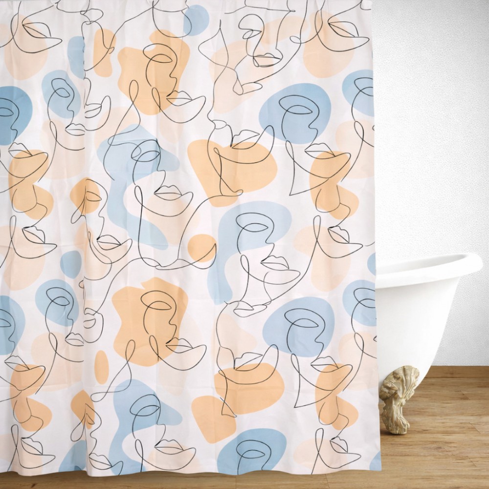 Shower Curtain Peva Personar 180(L)x180(H)-9352