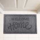Coir Doormat Home Script Grey 45X75-9389GREY